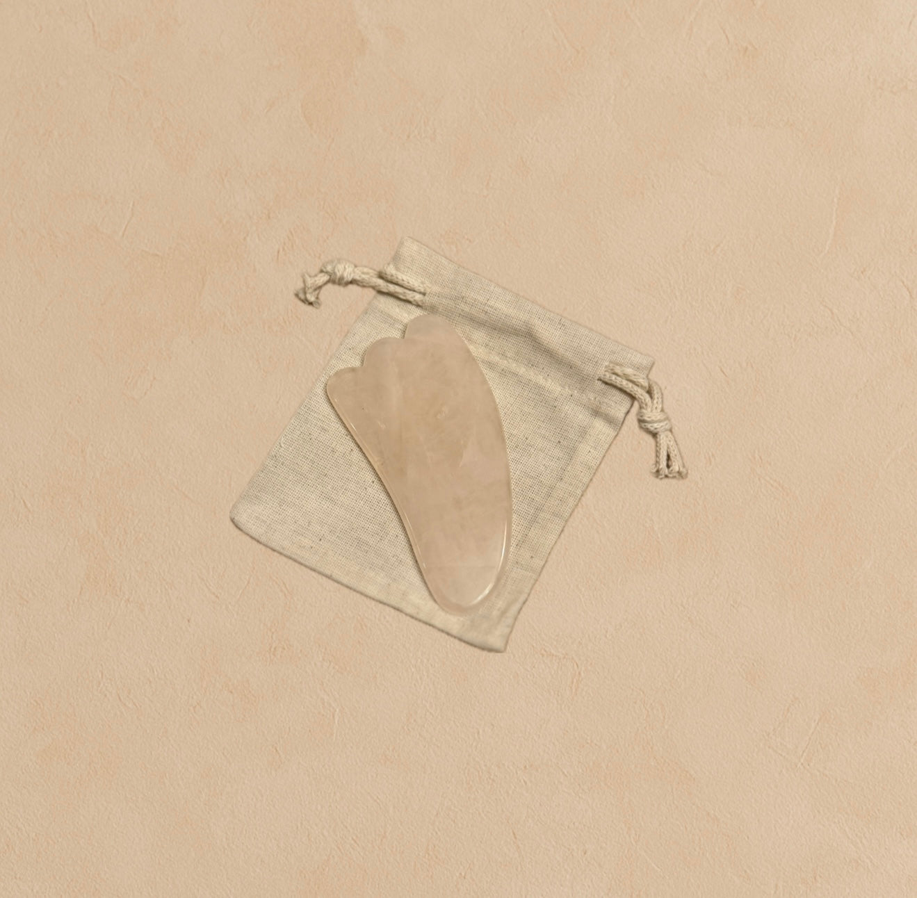 Pembe Kuvars Gua Sha Yüz Masaj Taşı - Melek Kanadı