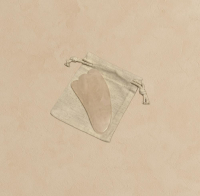 Pembe Kuvars Melek Kanadı Gua Sha Yüz Masaj Taşı